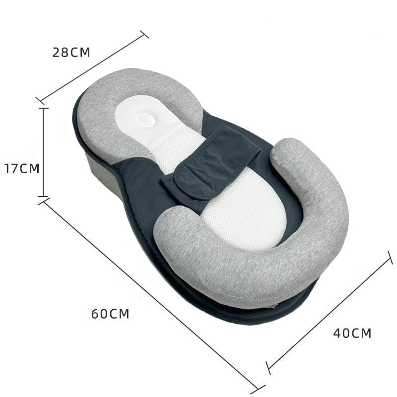 Baby Kissen U-Form für Neugeborene – Baumwolle mit Schwammfüllung, ergonomisch und weich