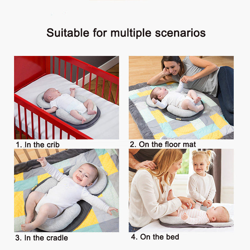 Baby Kissen U-Form für Neugeborene – Baumwolle mit Schwammfüllung, ergonomisch und weich