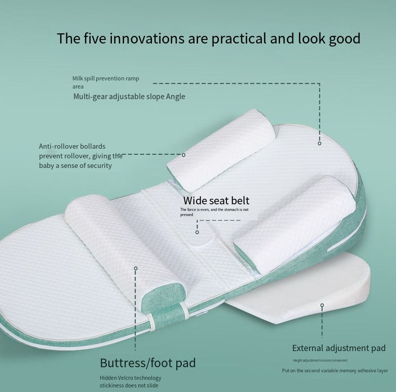 Babynest Baumwolle – Weiches Nestchen 88×45 cm für Neugeborene, modern und atmungsaktiv