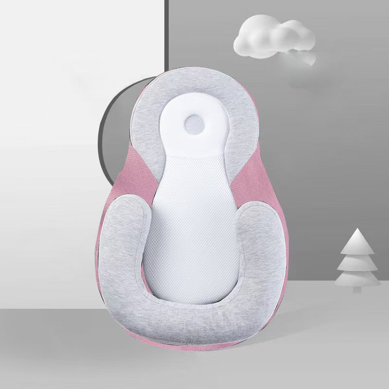 Baby Kissen U-Form für Neugeborene – Baumwolle mit Schwammfüllung, ergonomisch und weich