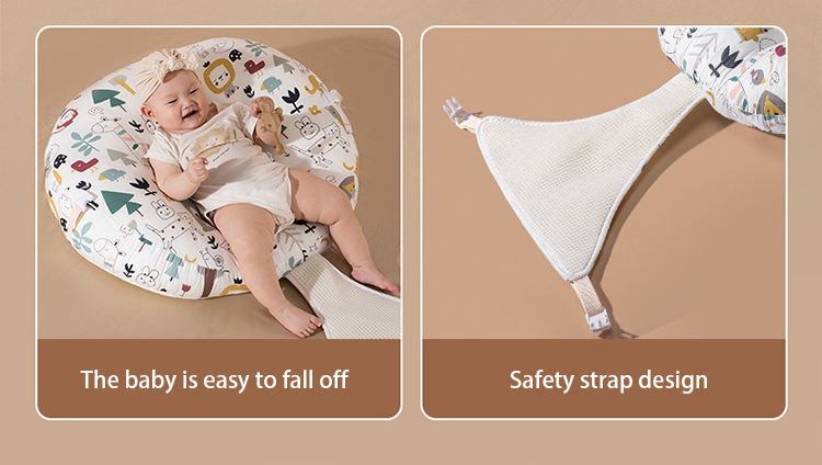 Baby Kissen Oval Baumwolle – Atmungsaktives Kinderkissen mit Mesh für Kleinkinder 1–3 Jahre