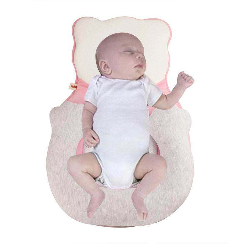 Baby Kissen U-Form Latex – Kinderkissen aus Bambusfaser für Neugeborene, atmungsaktiv