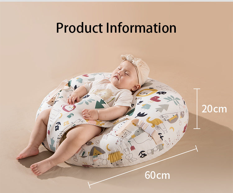 Baby Kissen Oval Baumwolle – Atmungsaktives Kinderkissen mit Mesh für Kleinkinder 1–3 Jahre