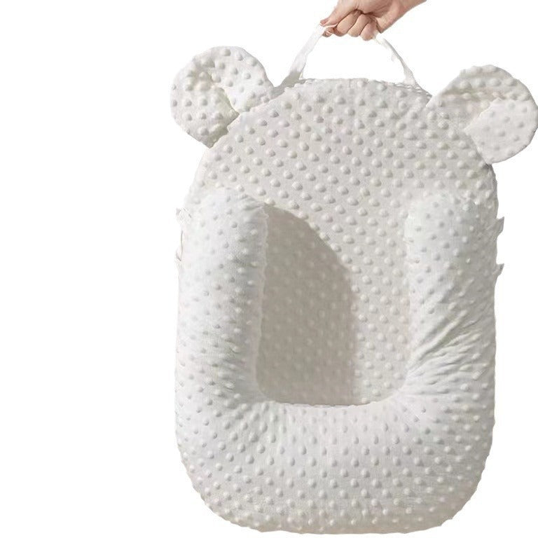 Anti Reflux Kissen Baby – Memory Foam Schrägkissen gegen Spucken, Baumwolle Bezug Neugeborene