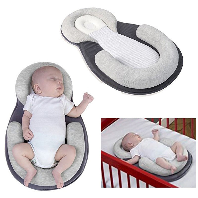 Baby Kissen U-Form für Neugeborene – Baumwolle mit Schwammfüllung, ergonomisch und weich