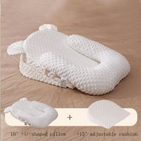 Anti Reflux Kissen Baby – Memory Foam Schrägkissen gegen Spucken, Baumwolle Bezug Neugeborene