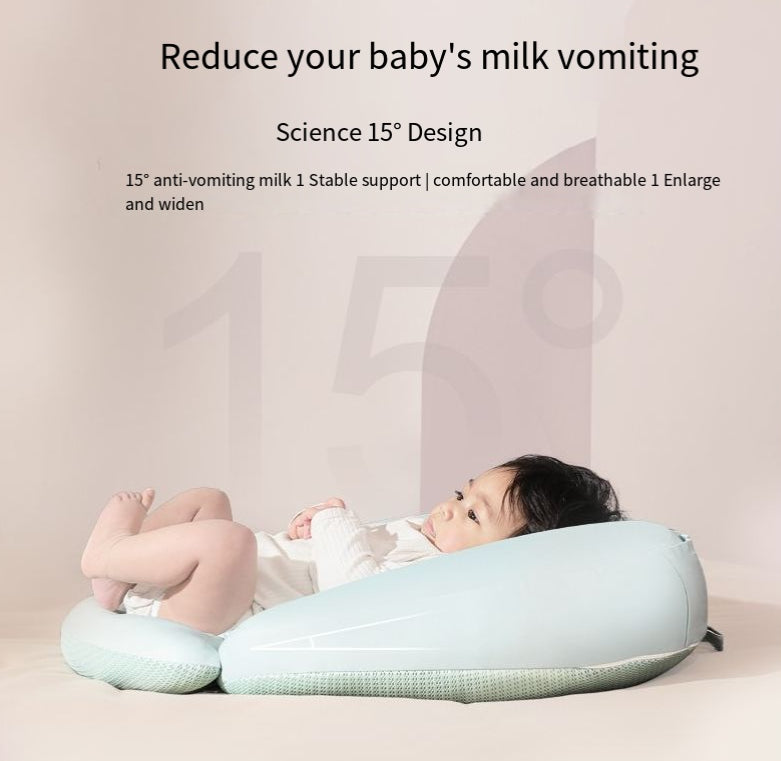 Anti Reflux Kissen Baby U-Form – Ergonomisches Babykissen aus Baumwolle für Neugeborene