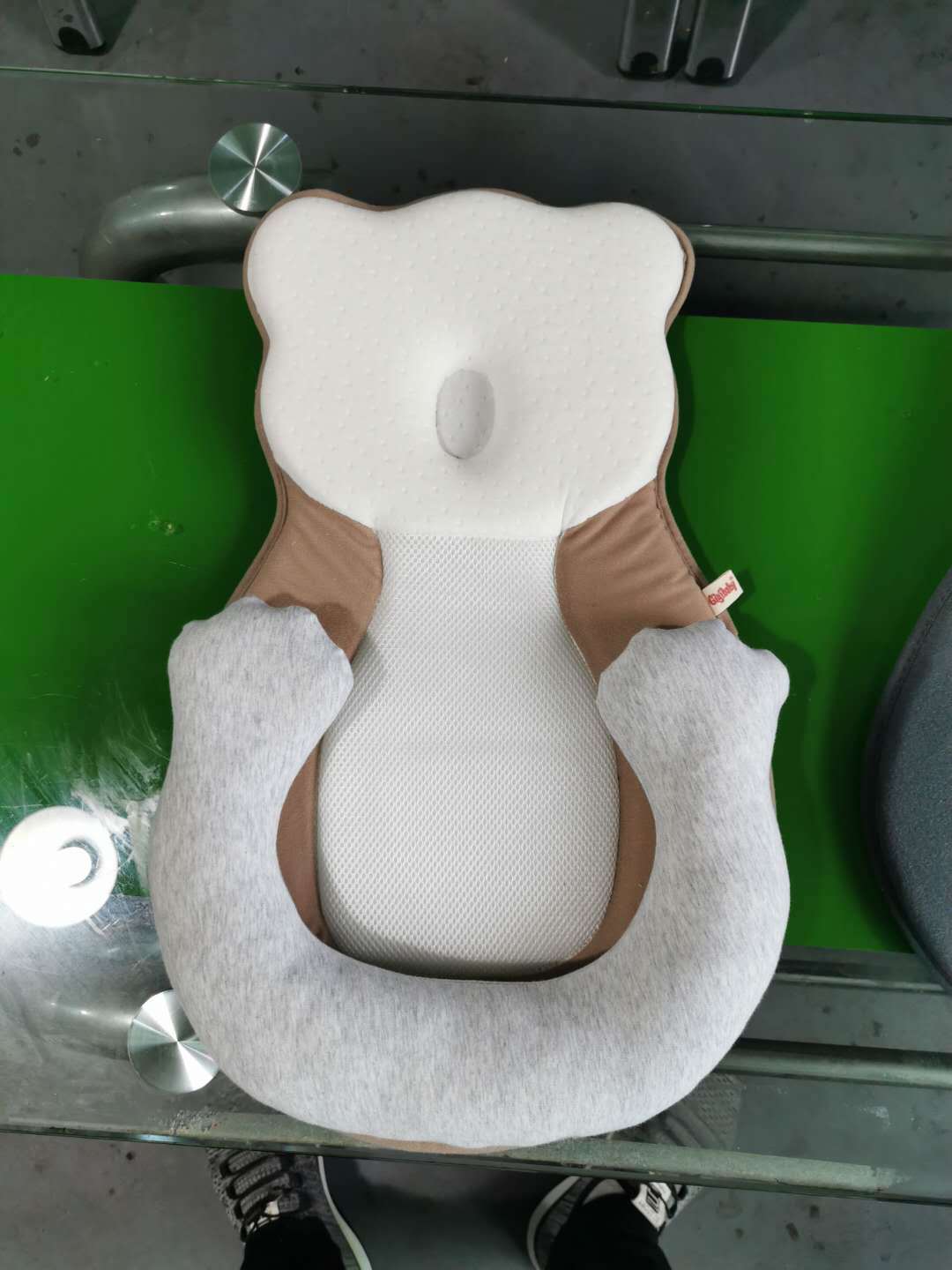 Baby Kissen U-Form Latex – Kinderkissen aus Bambusfaser für Neugeborene, atmungsaktiv