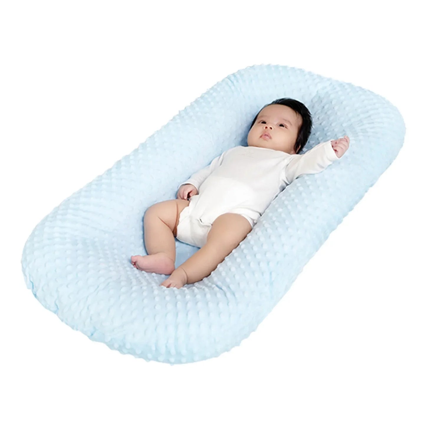Babynest Bezug Minky Polyester – Slipcover 78×54 cm für 74×45 cm Lounger, weich und waschbar