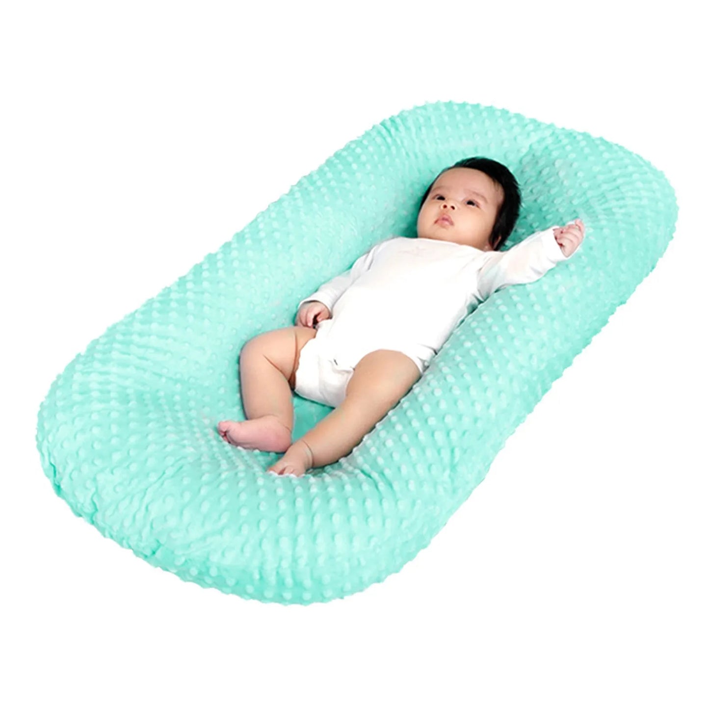 Babynest Bezug Minky Polyester – Slipcover 78×54 cm für 74×45 cm Lounger, weich und waschbar