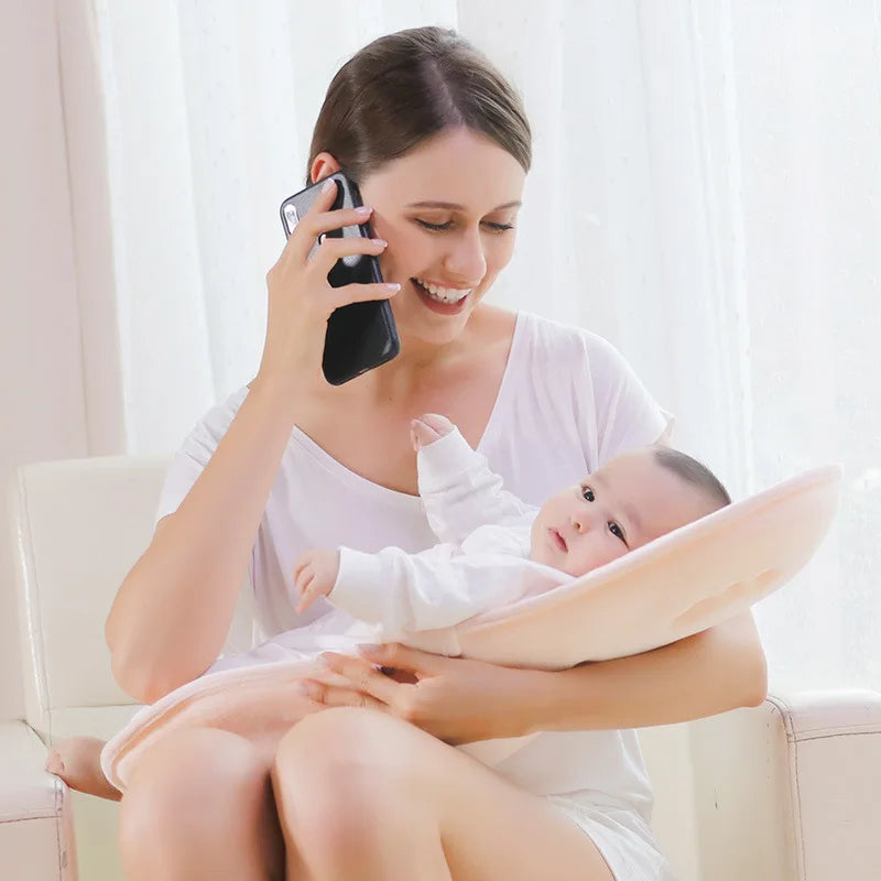 Stillkissen Baby Neugeborene – Kopf- und Nackenstütze mit Tragegurt, ergonomisch 70×30 cm