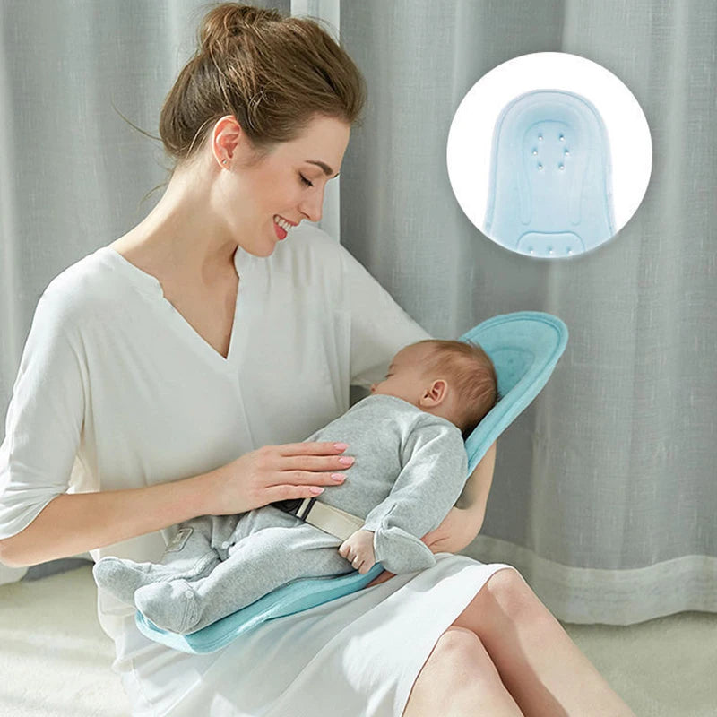 Stillkissen Baby Neugeborene – Kopf- und Nackenstütze mit Tragegurt, ergonomisch 70×30 cm