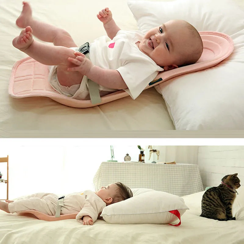 Stillkissen Baby Neugeborene – Kopf- und Nackenstütze mit Tragegurt, ergonomisch 70×30 cm