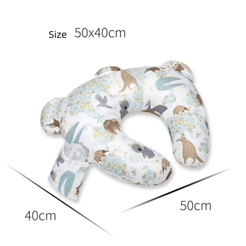 Stillkissen Baby Baumwolle – Ergonomisches Nursing Pillow für Füttern und Spielen, waschbar