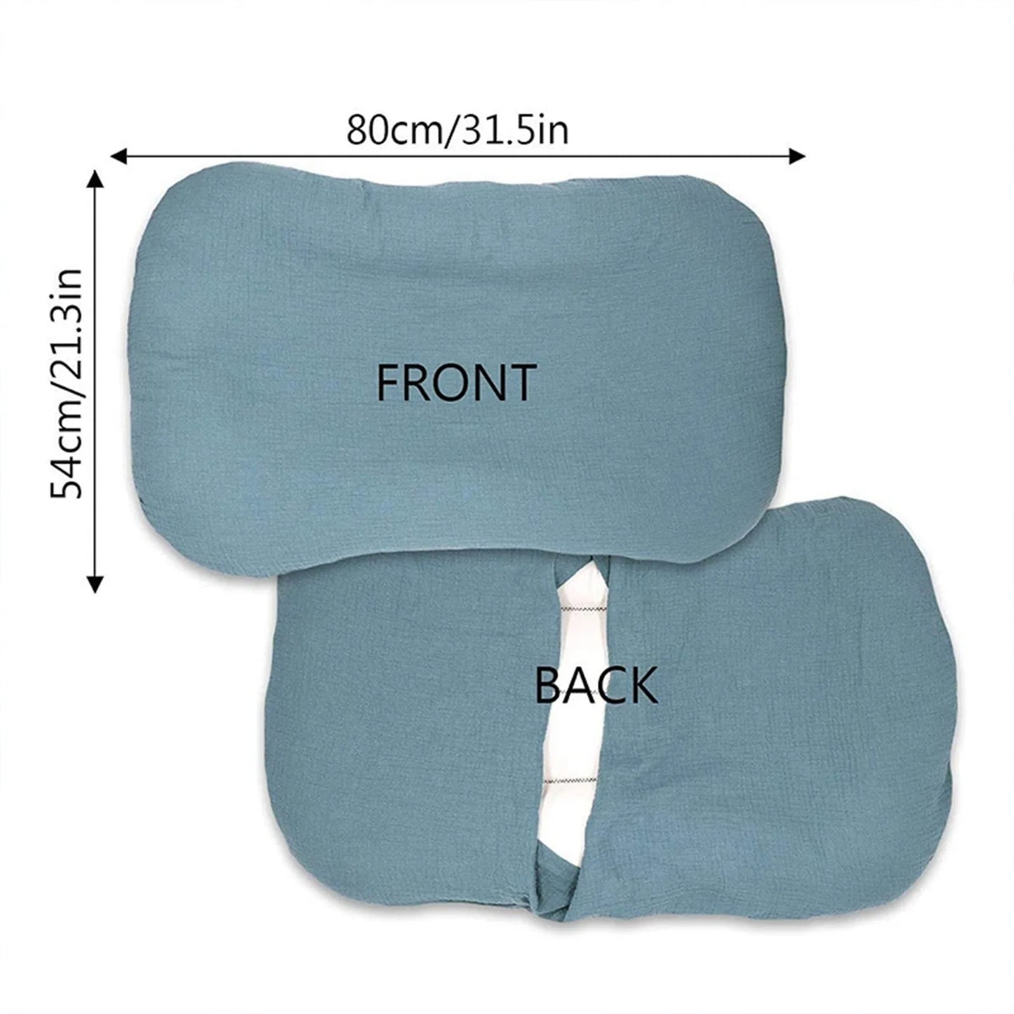 Babynest Bezug Musselin – Bio-Baumwolle Slipcover für Neugeborenen Lounger 80×54 cm, waschbar