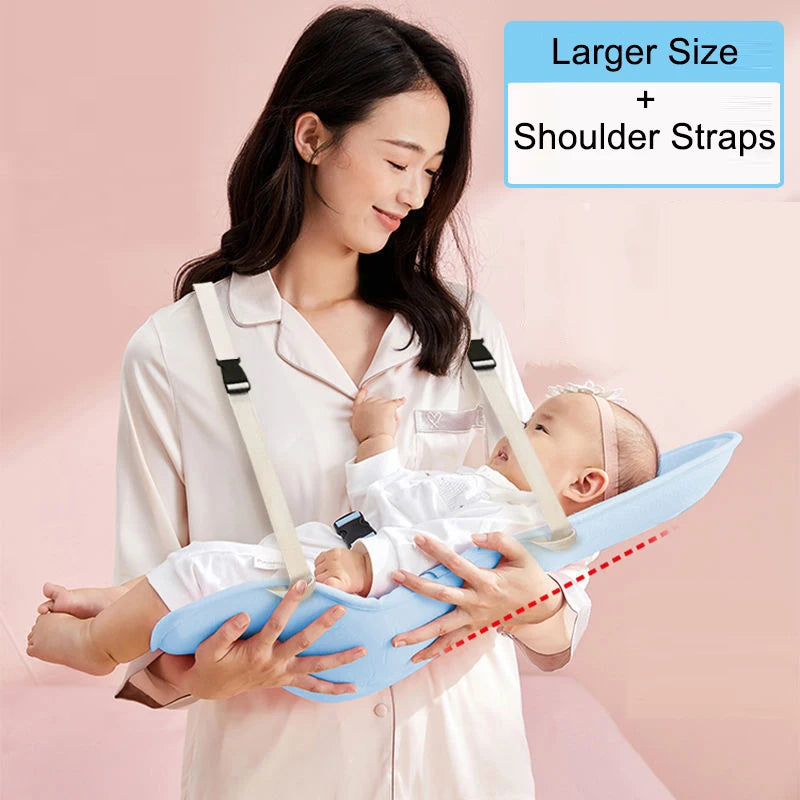 Stillkissen Baby Neugeborene – Kopf- und Nackenstütze mit Tragegurt, ergonomisch 70×30 cm