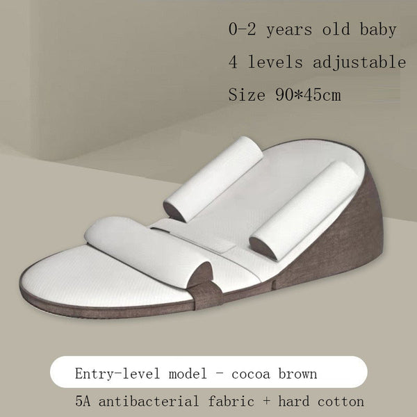 Premium Memory Foam Baby Anti-Reflux Kissen - 100% Baumwolle Bezug - Gegen Spucken & Verschlucken