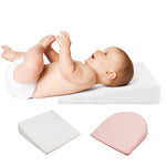 Premium Anti-Reflux Schrägkissen (Memory Foam) - Bezug abnehmbar & Waschbar - Für ruhigen Babyschlaf