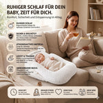 Anti-Reflux Babykissen MamaWonne — Bezug aus 100% Baumwoll-Muselin, Anti-Rutsch-Basis, 0-6 Monate