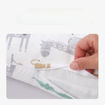 Baby Anti-Reflux Keilkissen (53x40cm) - 100% Baumwolle Bezug - Reduziert Spucken & Erleichtert Verdauung