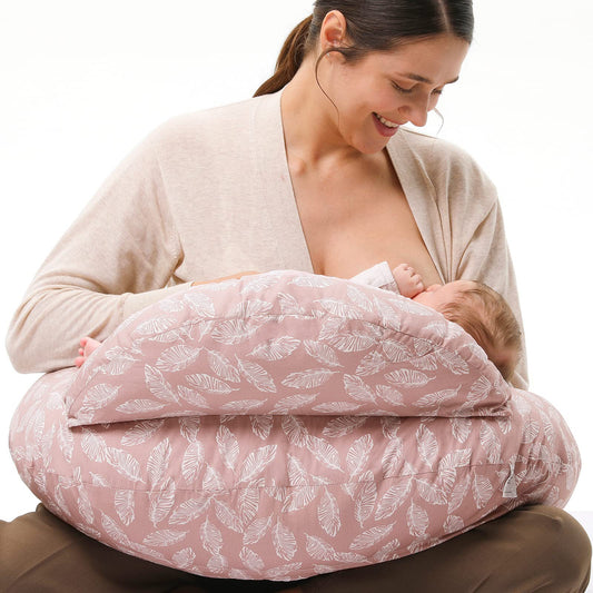 Momcozy Stillkissen Baumwolle – Bequemes Schwangerschaftskissen One Size mit Polyesterfüllung