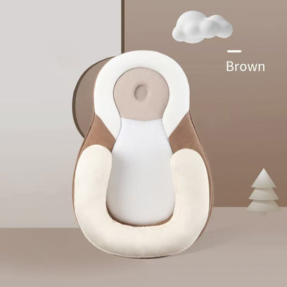 Baby Kissen U-Form für Neugeborene – Baumwolle mit Schwammfüllung, ergonomisch und weich