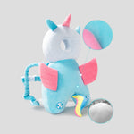 Baby Kopfschutz Kissen mit Fallschutz für Kopf und Rücken, verstellbare Schultergurte, weich und atmungsaktiv für 4–24 Monate