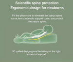 Ergonomisches Stillkissen U-Form (15-20cm Höhe) - Stabilisiert Neugeborene & Unterstützt beim Füttern - Baumwolle