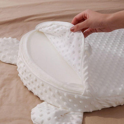 Anti Reflux Kissen Baby – Memory Foam Schrägkissen gegen Spucken, Baumwolle Bezug Neugeborene