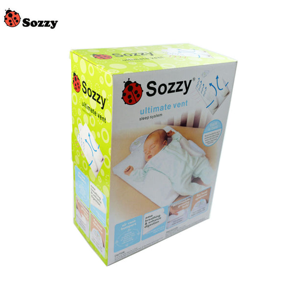 3-in-1 Baby Nest Kissen (0-4 Monate) - Anti-Roll, Anti-Reflux & Atmungsaktives Mesh - Sicherer Schlaf