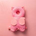 Baby Kopfschutz Kissen mit Fallschutz für Kopf und Rücken, verstellbare Schultergurte, weich und atmungsaktiv für 4–24 Monate