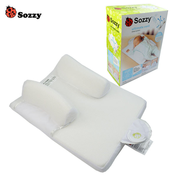 3-in-1 Baby Nest Kissen (0-4 Monate) - Anti-Roll, Anti-Reflux & Atmungsaktives Mesh - Sicherer Schlaf