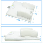 3-in-1 Baby Nest Kissen (0-4 Monate) - Anti-Roll, Anti-Reflux & Atmungsaktives Mesh - Sicherer Schlaf