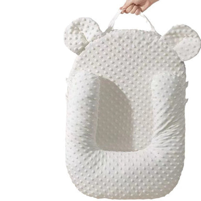 Anti Reflux Kissen Baby – Memory Foam Schrägkissen gegen Spucken, Baumwolle Bezug Neugeborene