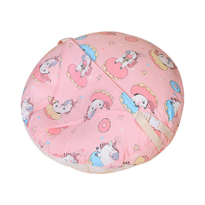 Baby Kissen Oval Baumwolle – Atmungsaktives Kinderkissen mit Mesh für Kleinkinder 1–3 Jahre