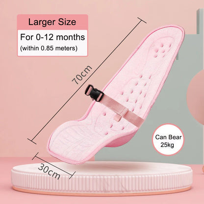 Stillkissen Baby Neugeborene – Kopf- und Nackenstütze mit Tragegurt, ergonomisch 70×30 cm