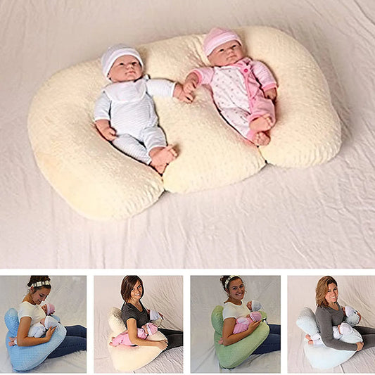 Stillkissen Zwillinge – Multifunktionales Baby Kissen Baumwolle für Füttern, Schlafen und Schwangerschaft
