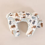 3-in-1 Stillkissen & Bauchtrainer (100% Baumwolle) - Ergonomische Stütze für Füttern & Spielen - Waschbar