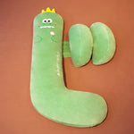 Kompaktes Schwangerschaftskissen & Bauchstütze (105cm) - Rücken- & Lendenkissen für Seitenschläfer - Ideal für Reisen