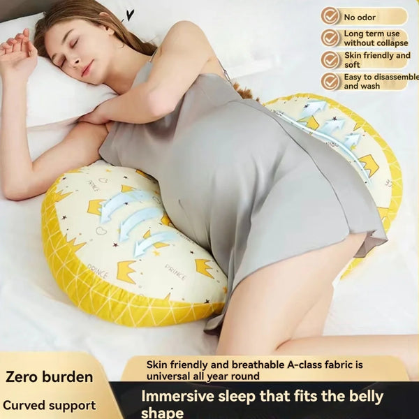 XXL Schwangerschaftskissen U-Form (100% Baumwolle) - Seitenschläferkissen gegen Rückenschmerzen & Stillkissen