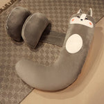 Kompaktes Schwangerschaftskissen & Bauchstütze (105cm) - Rücken- & Lendenkissen für Seitenschläfer - Ideal für Reisen