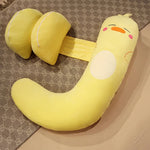 Kompaktes Schwangerschaftskissen & Bauchstütze (105cm) - Rücken- & Lendenkissen für Seitenschläfer - Ideal für Reisen