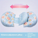 XXL Schwangerschaftskissen U-Form (100% Baumwolle) - Seitenschläferkissen gegen Rückenschmerzen & Stillkissen