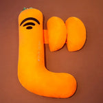 Kompaktes Schwangerschaftskissen & Bauchstütze (105cm) - Rücken- & Lendenkissen für Seitenschläfer - Ideal für Reisen