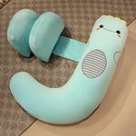 Kompaktes Schwangerschaftskissen & Bauchstütze (105cm) - Rücken- & Lendenkissen für Seitenschläfer - Ideal für Reisen