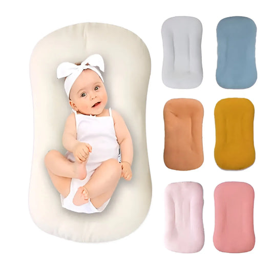 Babynest Bezug Musselin – Weicher Bio-Baumwolle Slipcover für Neugeborenen Lounger, waschbar