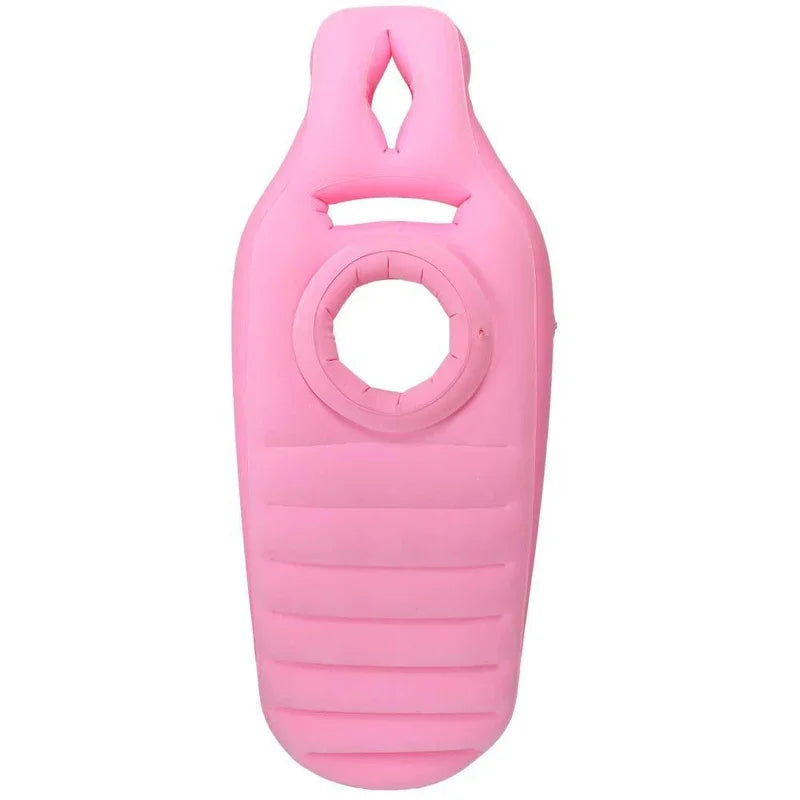 Aufblasbares Schwangerschaftskissen (Bauchliegen) - Mit Aussparung für Babybauch - Massage & Entspannung
