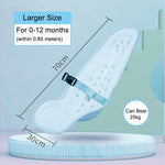 Ergonomisches Stillkissen mit Tragegurt - Stabile Kopf- & Nackenstütze (Anti-Reflux) - Für Neugeborene