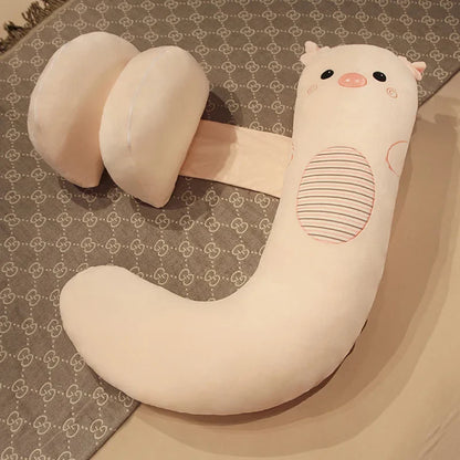 Seitenschläferkissen für Schwangere – Weiches Schwangerschaftskissen mit Bauch- & Rückenstütze, Komfort-Lendenkissen 105×50cm