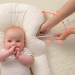 Orthopädisches Baby Kopfkissen (42x42cm) - Gegen Kopfverformung & Plattkopf - Atmungsaktiv & Sicher